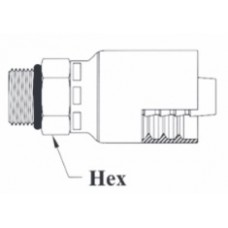 1/4 X 1/4 MALE O'RING BOSS 1/4 X 1/4 MALE O'RING BOSS